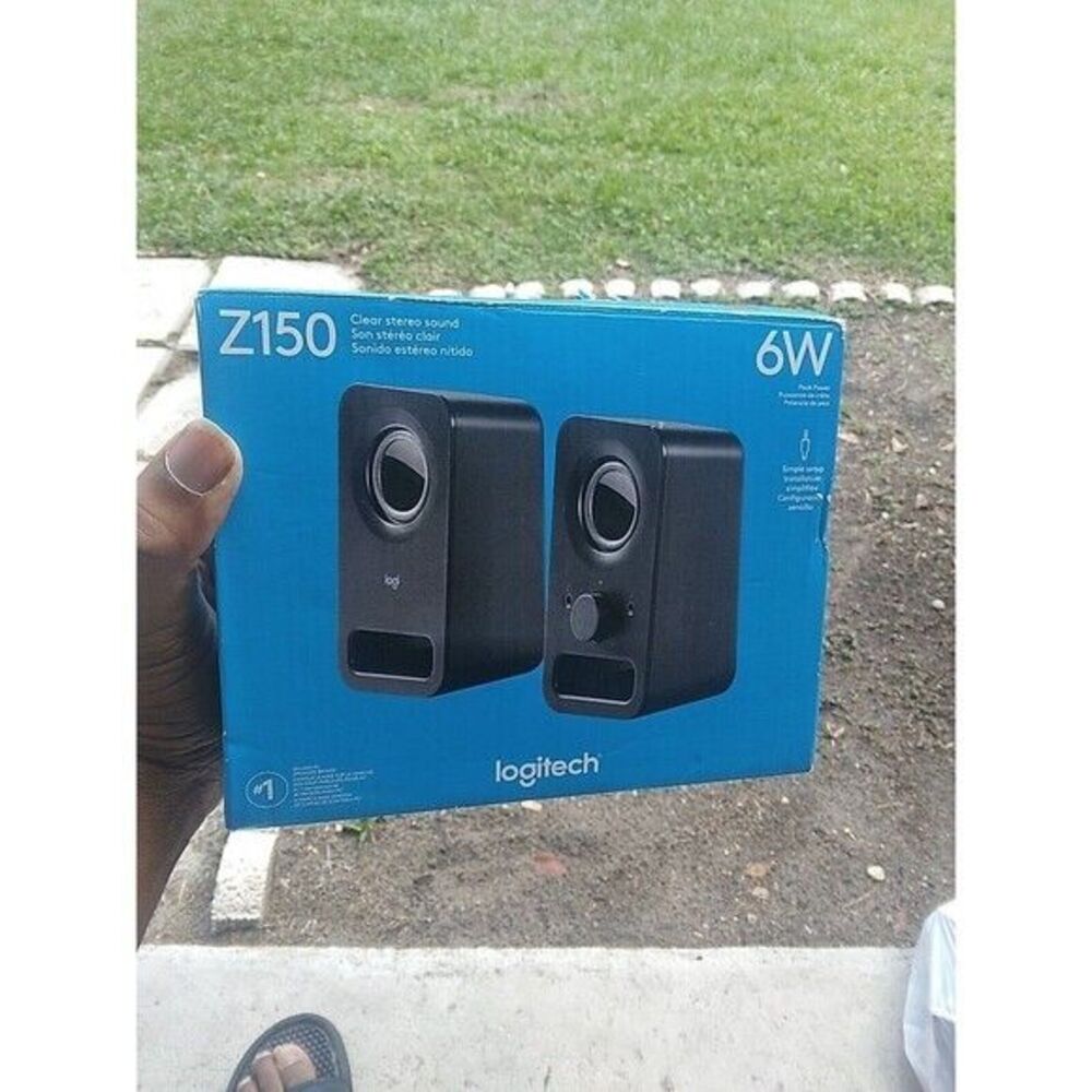 Logitech Z150 Multimedia Speakers with Clear Stereo Sound (‎980-000802) 6W Black